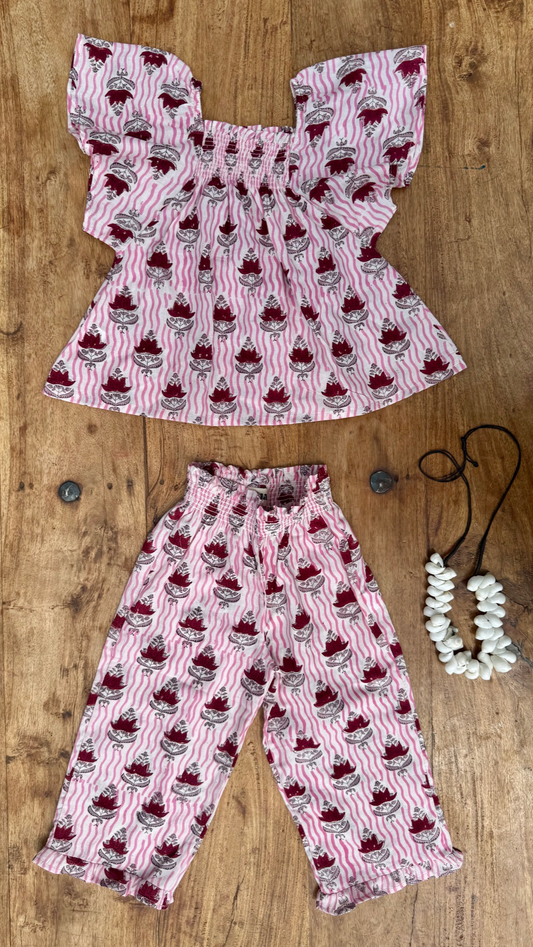 Matching Outfit - Pink stripes II